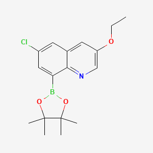 6-Chloro-3-ethoxy-8-(4,4,5,5-tetramethyl-1,3,2-dioxaborolan-2-yl)quinoline