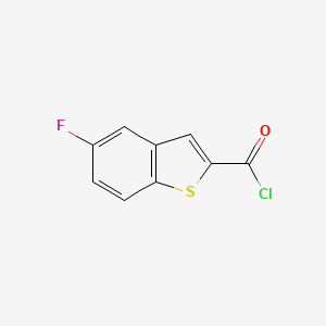 molecular formula C9H4ClFOS B1391004 5-Fluoro-1-benzothiophene-2-carbonyl chloride CAS No. 1190198-22-1