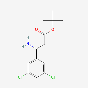 tert-butyl (3R)-3-amino-3-(3,5-dichlorophenyl)propanoate