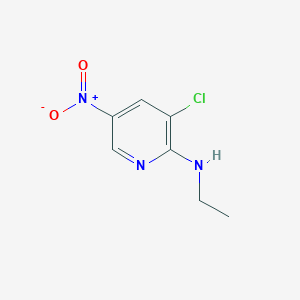 molecular formula C7H8ClN3O2 B1391006 N-(3-氯-5-硝基-2-吡啶基)-N-乙胺 CAS No. 1160474-57-6