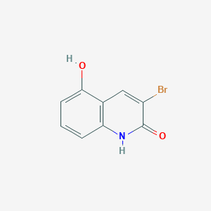 molecular formula C9H6BrNO2 B1391009 3-溴-5-羟基-2(1H)-喹啉酮 CAS No. 1192263-85-6