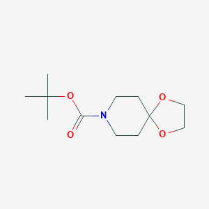 molecular formula C12H21NO4 B139101 叔丁基 1,4-二氧杂-8-氮杂螺[4.5]癸烷-8-羧酸酯 CAS No. 123387-51-9
