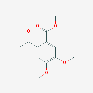 molecular formula C12H14O5 B13910100 Methyl 2-acetyl-4,5-dimethoxybenzoate 