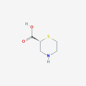 molecular formula C5H9NO2S B13910109 (2R)-Thiomorpholine-2-carboxylic acid 