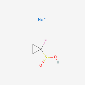 1-Fluorocyclopropanesulfinic acid;sodium salt