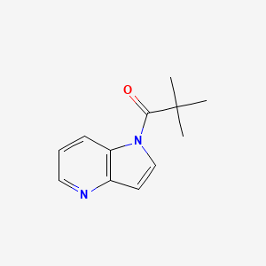 molecular formula C12H14N2O B13910122 2,2-Dimethyl-1-pyrrolo[3,2-b]pyridin-1-yl-propan-1-one 