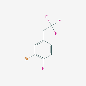 molecular formula C8H5BrF4 B1391013 2-溴-1-氟-4-(2,2,2-三氟乙基)苯 CAS No. 1099598-18-1