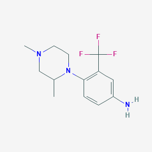 4-(2,4-dimethylpiperazin-1-yl)-3-(trifluoromethyl)aniline