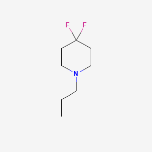 molecular formula C8H15F2N B1391016 4,4-Difluoro-1-propylpiperidine CAS No. 1159983-78-4
