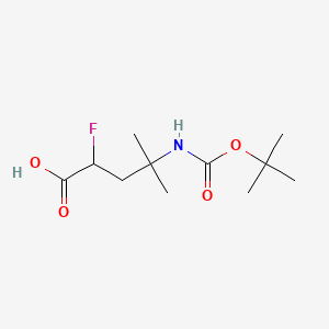 4-{[(Tert-butoxy)carbonyl]amino}-2-fluoro-4-methylpentanoic acid