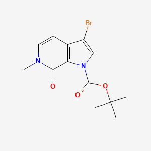 Tert-butyl 3-bromo-6-methyl-7-oxo-pyrrolo[2,3-C]pyridine-1-carboxylate