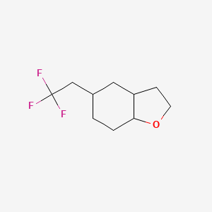 molecular formula C10H15F3O B1391017 5-(2,2,2-Trifluoroethyl)octahydrobenzofuran CAS No. 1212378-67-0