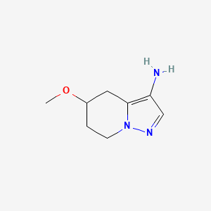 4,5,6,7-Tetrahydro-5-methoxypyrazolo[1,5-a]pyridin-3-amine