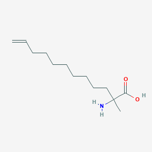 molecular formula C13H25NO2 B13910207 2-Amino-2-methyldodec-11-enoic acid CAS No. 6322-52-7