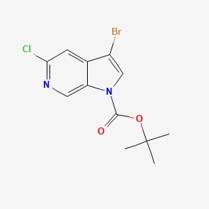 Tert-butyl 3-bromo-5-chloro-1H-pyrrolo[2,3-C]pyridine-1-carboxylate