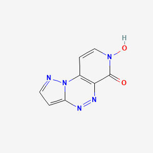 molecular formula C8H5N5O2 B1391023 7-hydroxypyrazolo[5,1-c]pyrido[4,3-e][1,2,4]triazin-6(7H)-one CAS No. 1211170-88-5