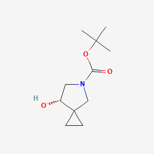 molecular formula C11H19NO3 B13910258 Tert-butyl (7S)-7-hydroxy-5-azaspiro[2.4]heptane-5-carboxylate 