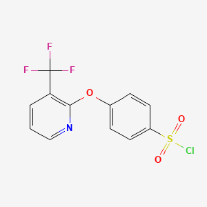4-{[3-(Trifluoromethyl)pyridin-2-yl]oxy}benzenesulfonyl chloride