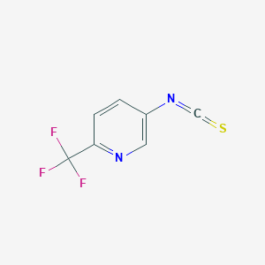molecular formula C7H3F3N2S B1391027 5-异硫氰酸酯-2-(三氟甲基)吡啶 CAS No. 1208672-46-1