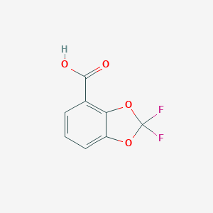 molecular formula C8H4F2O4 B139103 2,2-Difluoro-1,3-benzodioxole-4-carboxylic acid CAS No. 126120-85-2