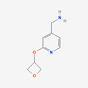 molecular formula C9H12N2O2 B13910315 (2-(Oxetan-3-yloxy)pyridin-4-yl)methanamine 