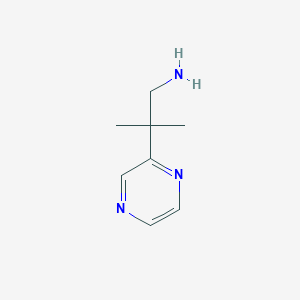 2-Methyl-2-(pyrazin-2-yl)propan-1-amine