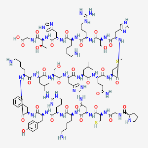 molecular formula C114H181N39O29S2 B13910347 Vorumotide 