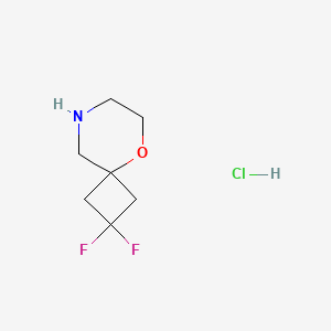 2,2-Difluoro-5-oxa-8-azaspiro[3.5]nonane;hydrochloride