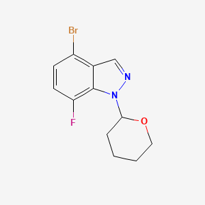 4-Bromo-7-fluoro-1-tetrahydropyran-2-YL-indazole