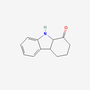 molecular formula C12H13NO B13910415 2,3,4,4a,9,9a-Hexahydro-1h-carbazol-1-one CAS No. 76307-19-2