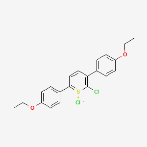 2-Chloro-3,6-bis(4-ethoxyphenyl)thiopyrylium chloride