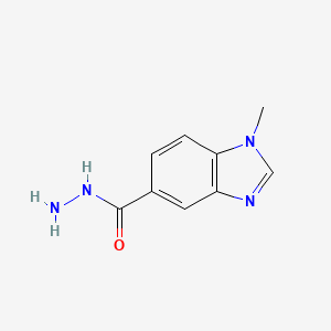molecular formula C9H10N4O B1391043 1-methyl-1H-1,3-benzimidazole-5-carbohydrazide CAS No. 1192263-92-5