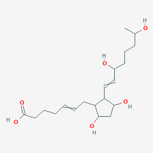 molecular formula C20H34O6 B13910449 7-[2-(3,7-Dihydroxyoct-1-enyl)-3,5-dihydroxycyclopentyl]hept-5-enoic acid 