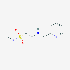 molecular formula C10H17N3O2S B13910457 N,N-dimethyl-2-(pyridin-2-ylmethylamino)ethanesulfonamide 