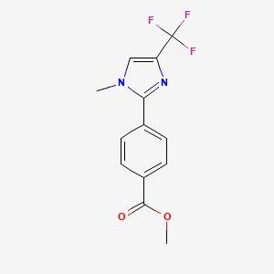 Methyl 4-(1-methyl-4-(trifluoromethyl)-1H-imidazol-2-yl)benzoate