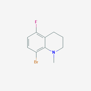 molecular formula C10H11BrFN B13910470 8-Bromo-5-fluoro-1-methyl-1,2,3,4-tetrahydroquinoline 