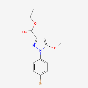 Ethyl 1-(4-bromophenyl)-5-methoxy-1H-pyrazole-3-carboxylate