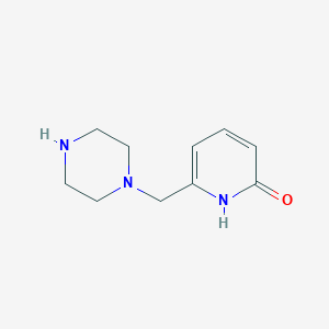 molecular formula C10H15N3O B13910486 6-(1-piperazinylmethyl)-2(1H)-Pyridinone 