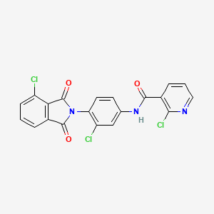 2-Chloro-N-[3-chloro-4-(4-chloro-1,3-dioxo-1,3-dihydro-isoindol-2-yl)-phenyl]-nicotinamide