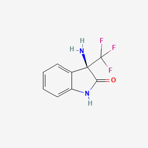 (3R)-3-amino-3-(trifluoromethyl)-1H-indol-2-one