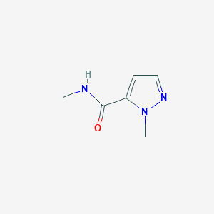 molecular formula C6H9N3O B13910509 N,1-dimethyl-1H-pyrazole-5-carboxamide 