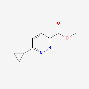 molecular formula C9H10N2O2 B13910523 Methyl 6-cyclopropylpyridazine-3-carboxylate 