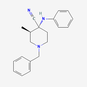 (3R,4R)-4-anilino-1-benzyl-3-methylpiperidine-4-carbonitrile