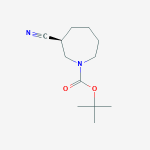 molecular formula C12H20N2O2 B13910580 tert-butyl (3S)-3-cyanoazepane-1-carboxylate 