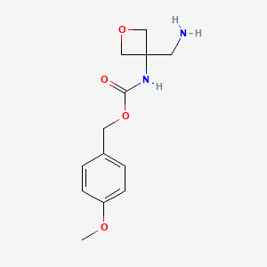 (4-Methoxyphenyl)methyl N-[3-(aminomethyl)oxetan-3-YL]carbamate