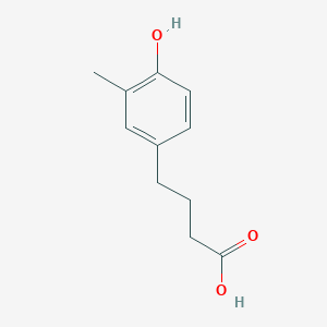 molecular formula C11H14O3 B13910641 4-(4-Hydroxy-3-methylphenyl)butanoic acid CAS No. 19374-20-0