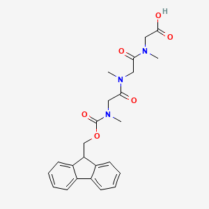 molecular formula C24H27N3O6 B13910653 Fmoc-Sar-Sar-Sar-OH 