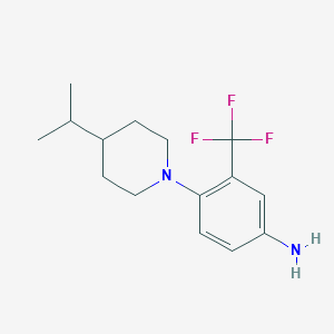 4-(4-Isopropylpiperidin-1-yl)-3-(trifluoromethyl)aniline