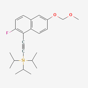 2-[2-Fluoro-6-(methoxymethoxy)-1-naphthyl]ethynyl-triisopropyl-silane