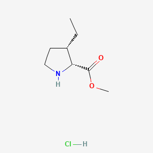 methyl (2R,3S)-3-ethylpyrrolidine-2-carboxylate;hydrochloride